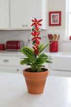 Load image into Gallery viewer, Three Red Flower Plant Stake