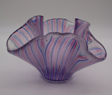 Load image into Gallery viewer, Light Red, Blue and white Striped Vase
