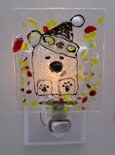 Load image into Gallery viewer, Christmas Bear with yellow and red Confetti