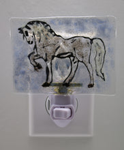 Load image into Gallery viewer, Black and White Horse Night Light