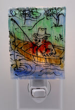 Load image into Gallery viewer, Fisherman in Boat Night Light