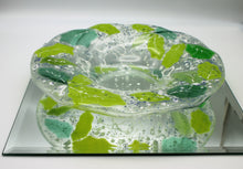 Load image into Gallery viewer, 12 x 12 Green Holly Leaf Christmas Bowl