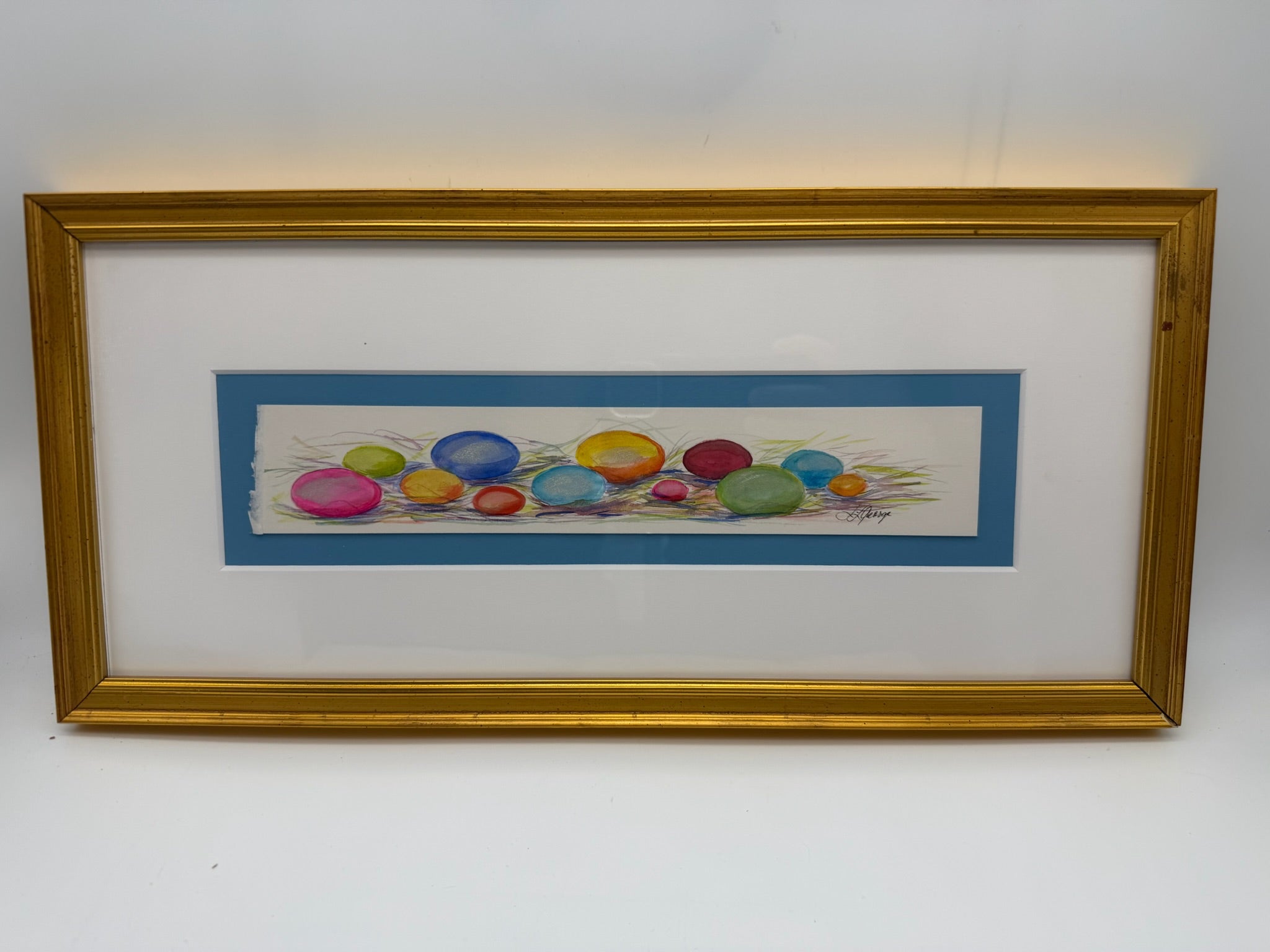Watercolor Easter Eggs Painting