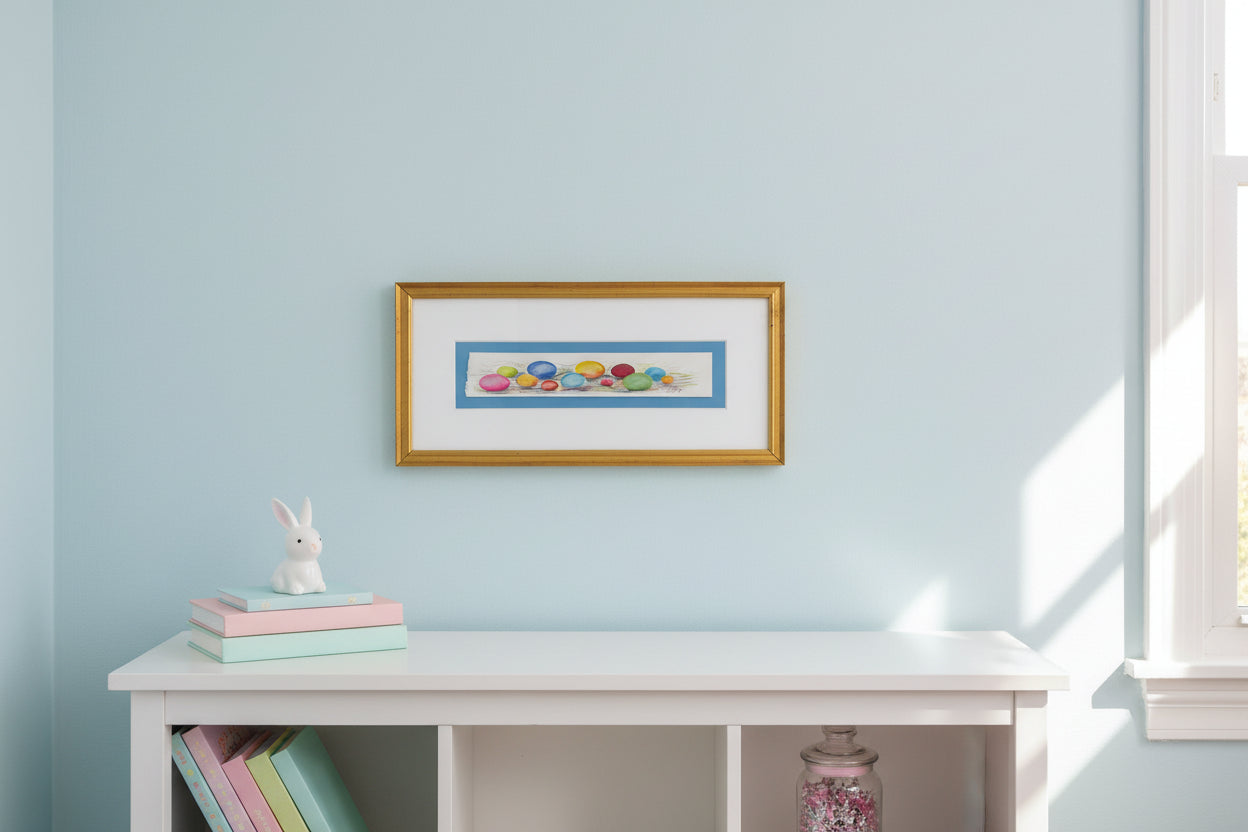 Watercolor Easter Eggs Painting
