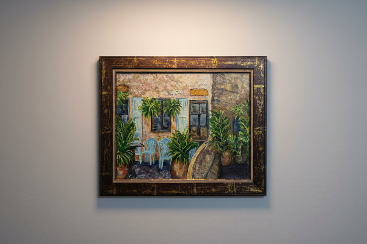 Cafe in Portugal Painting