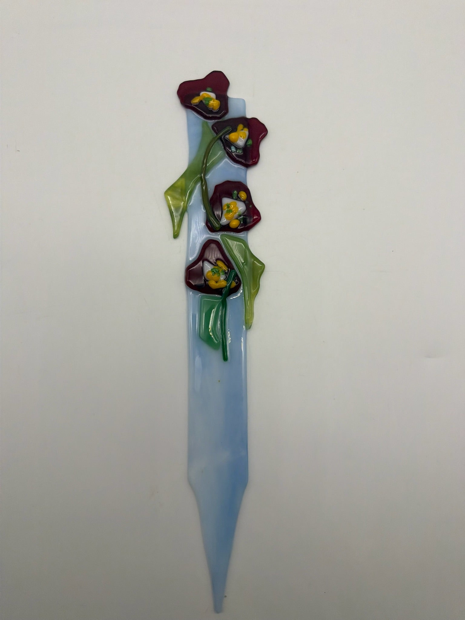 Red flower Plant Stake