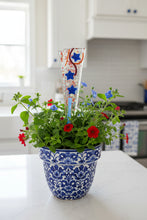Load image into Gallery viewer, Red, White and Blue Patriotic Plant Stake
