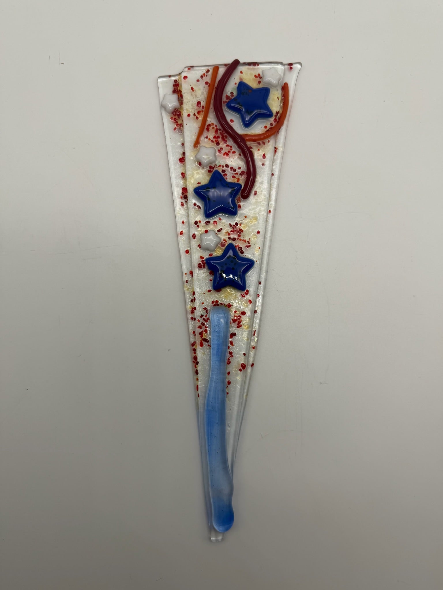 Red, White and Blue Patriotic Plant Stake