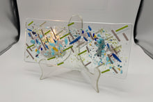 Load image into Gallery viewer, Abstract on Clear Glass Platter
