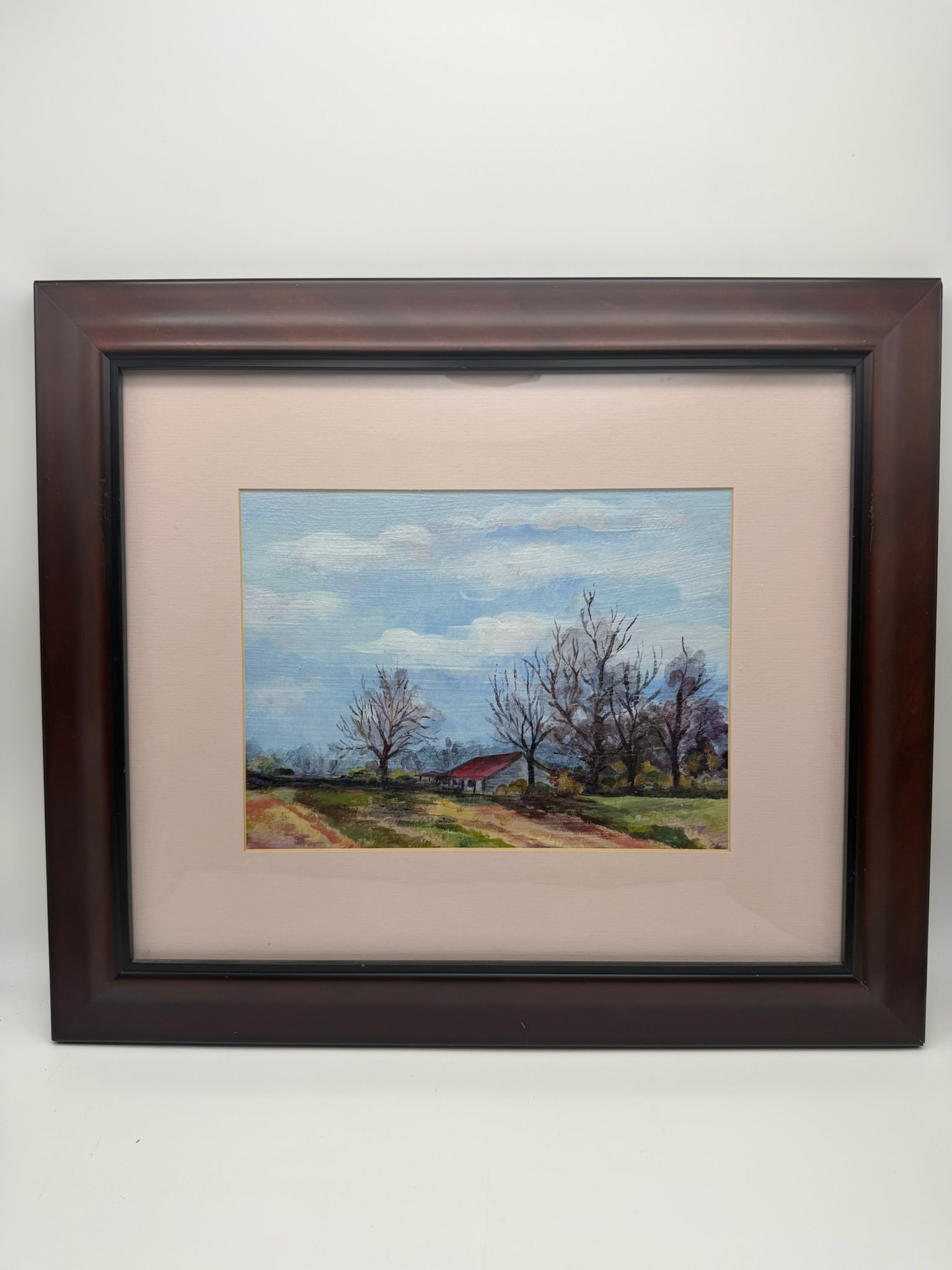 Red Barn In Georgia Painting