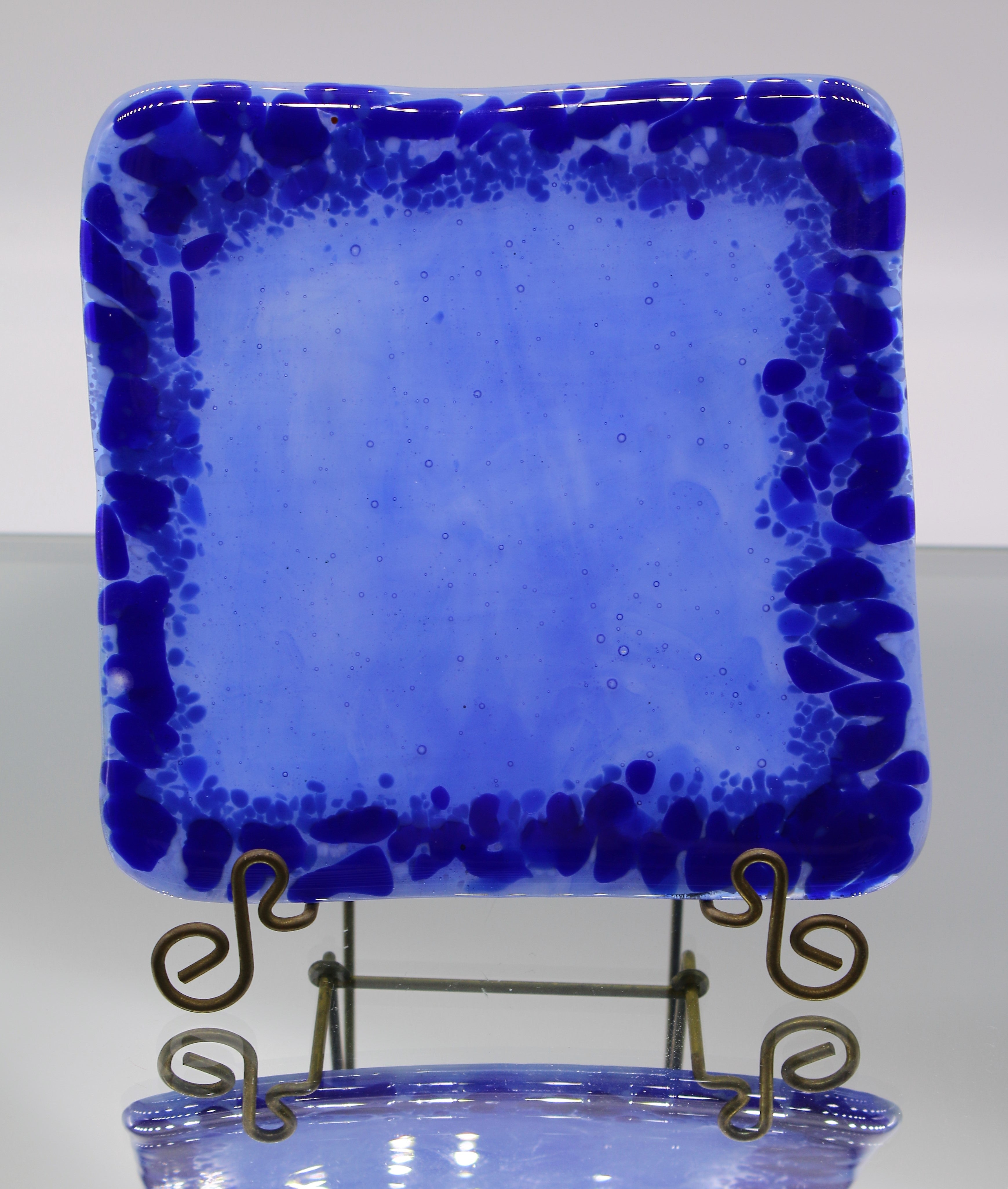 Small Blue Serving Plate