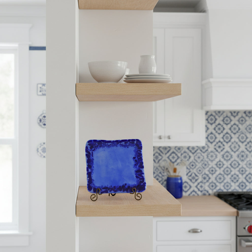 Small Blue Serving Plate