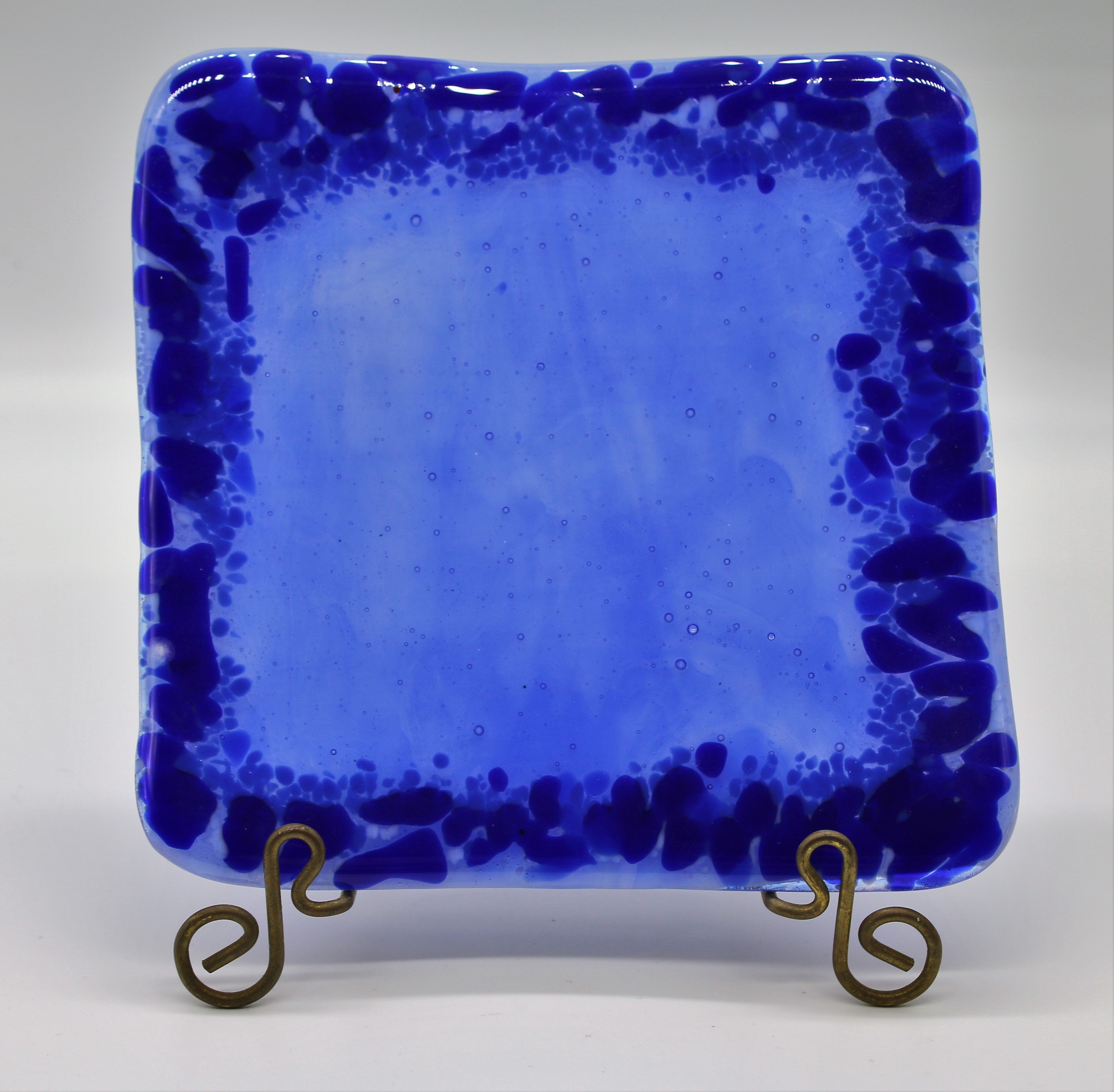 Small Blue Serving Plate