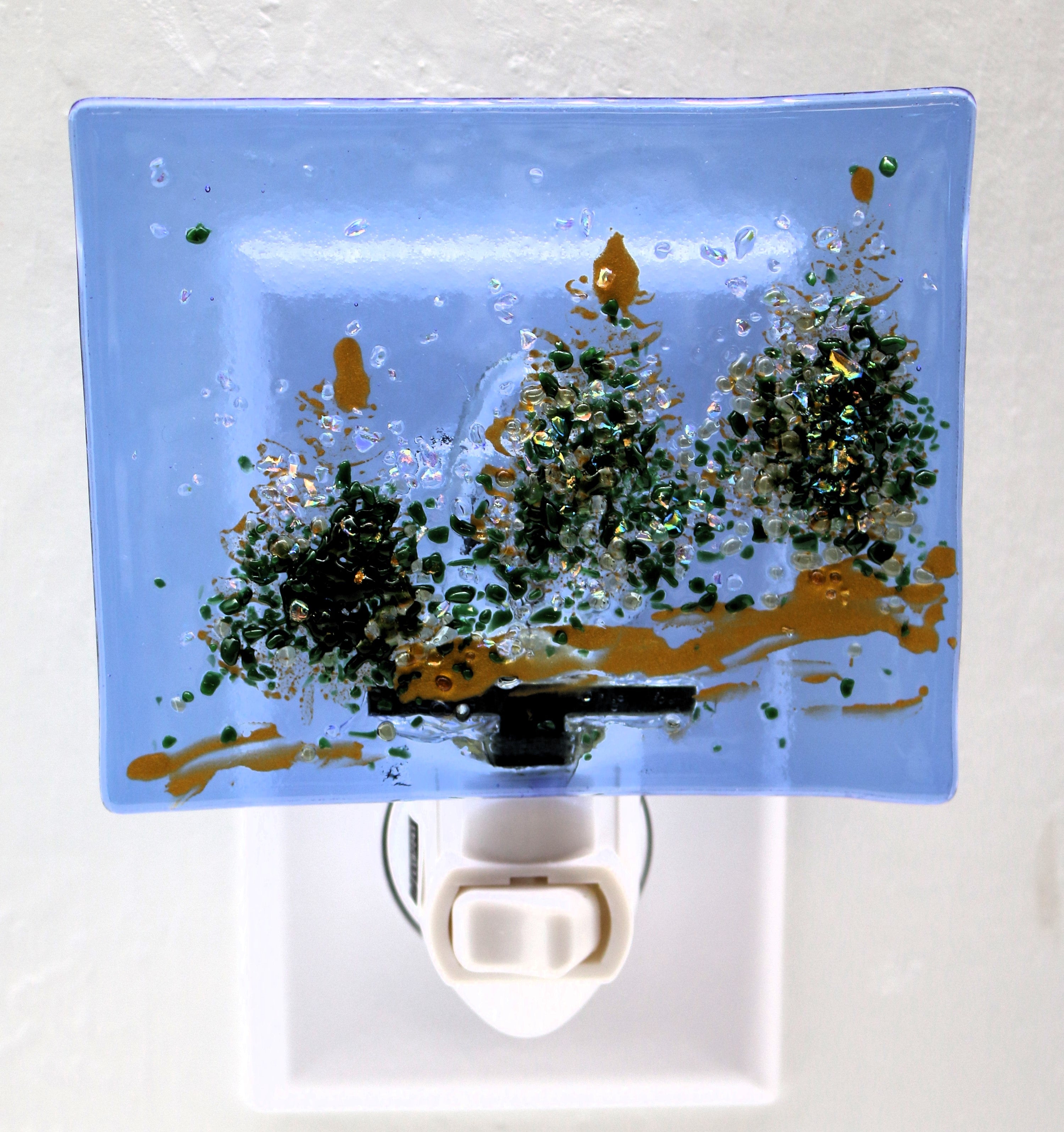 Three Evergreen Trees Christmas  Light