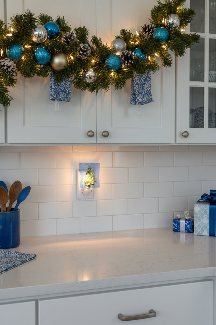 Green and Gold Christmas Tree Light