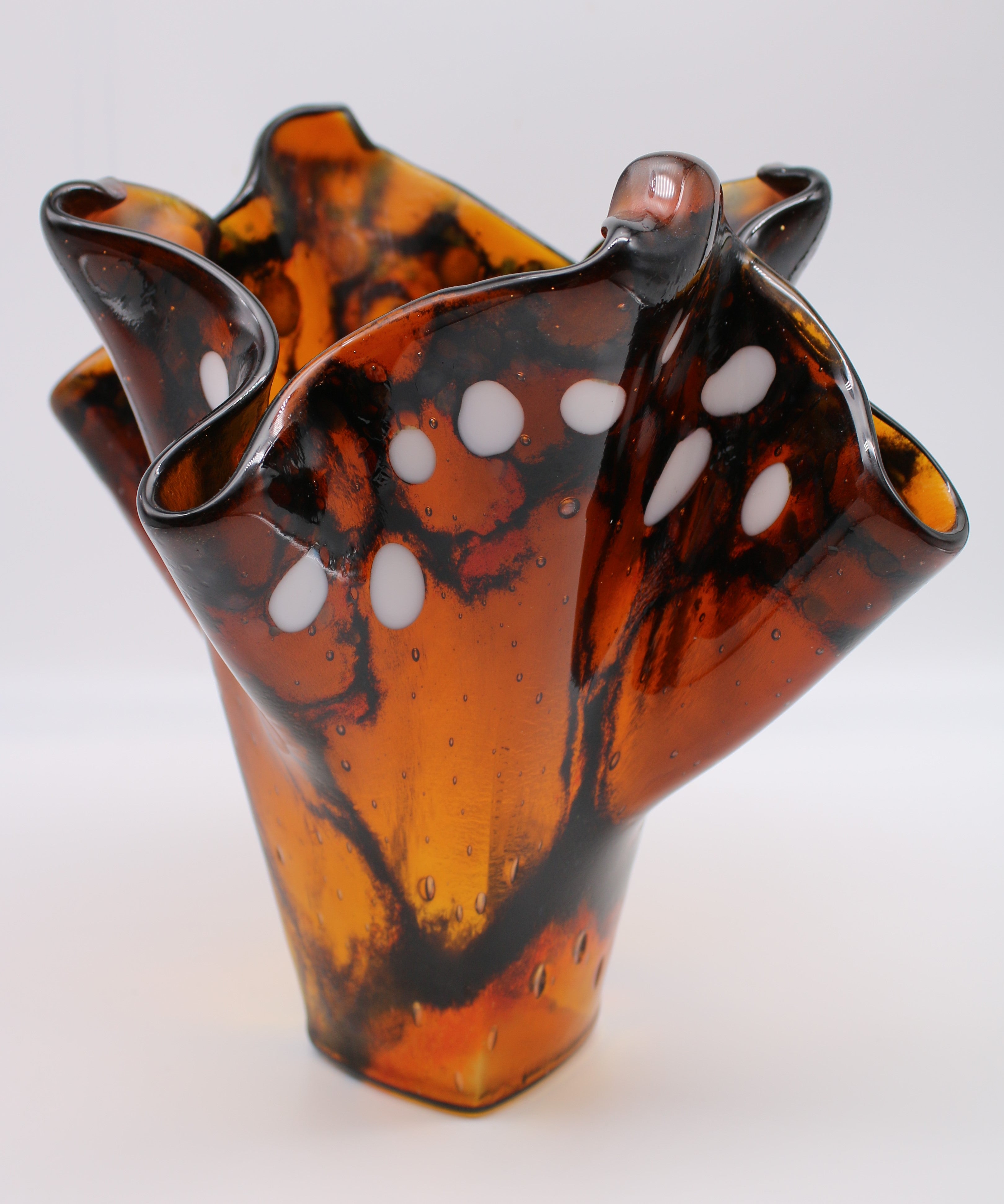 Amber Butterfly Vase