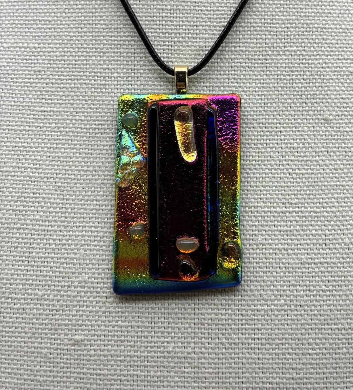 Jewelry -Multi Colored Dichroic Pendant