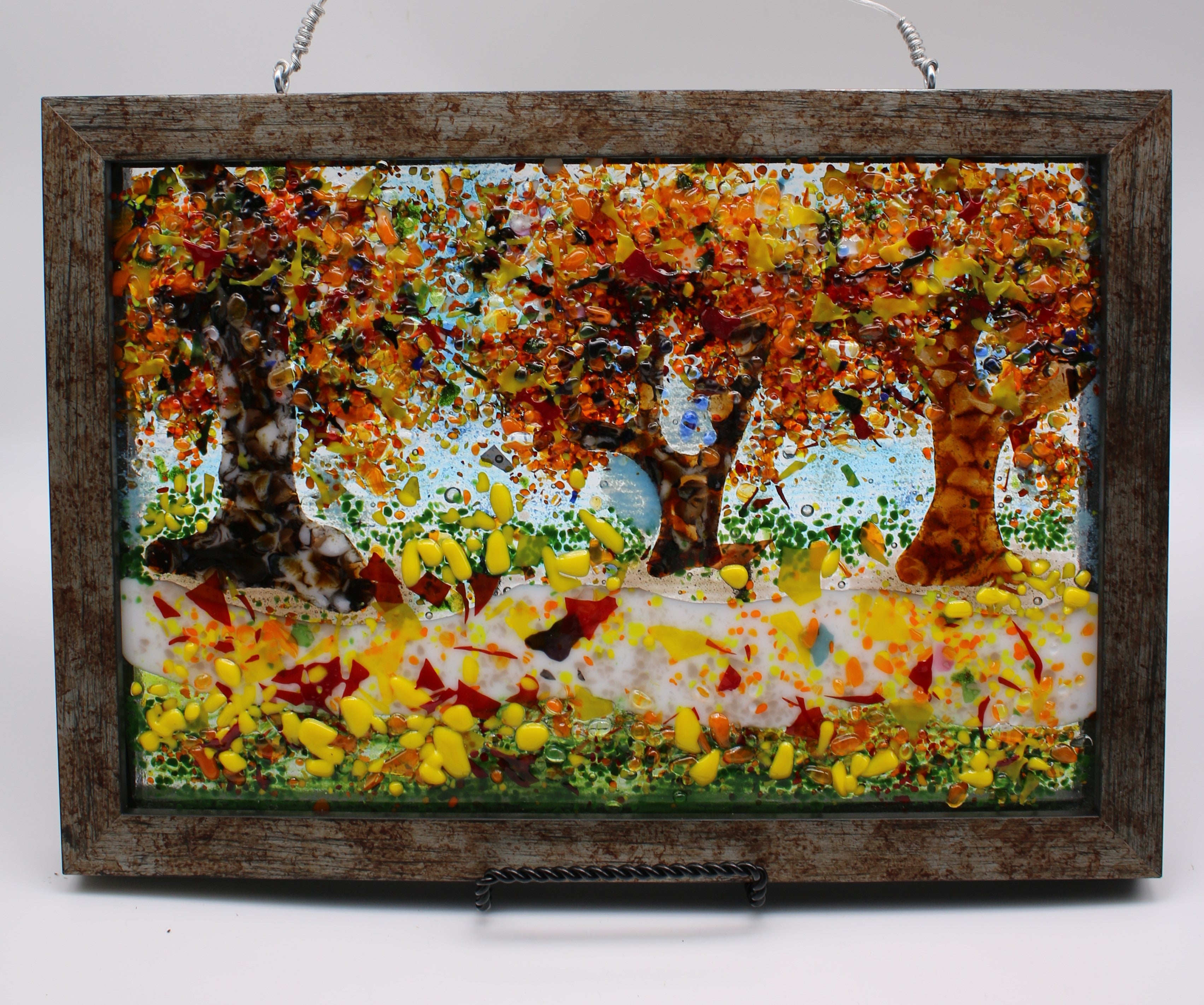 Fall Scene Plate - Part of Season Plates Series.