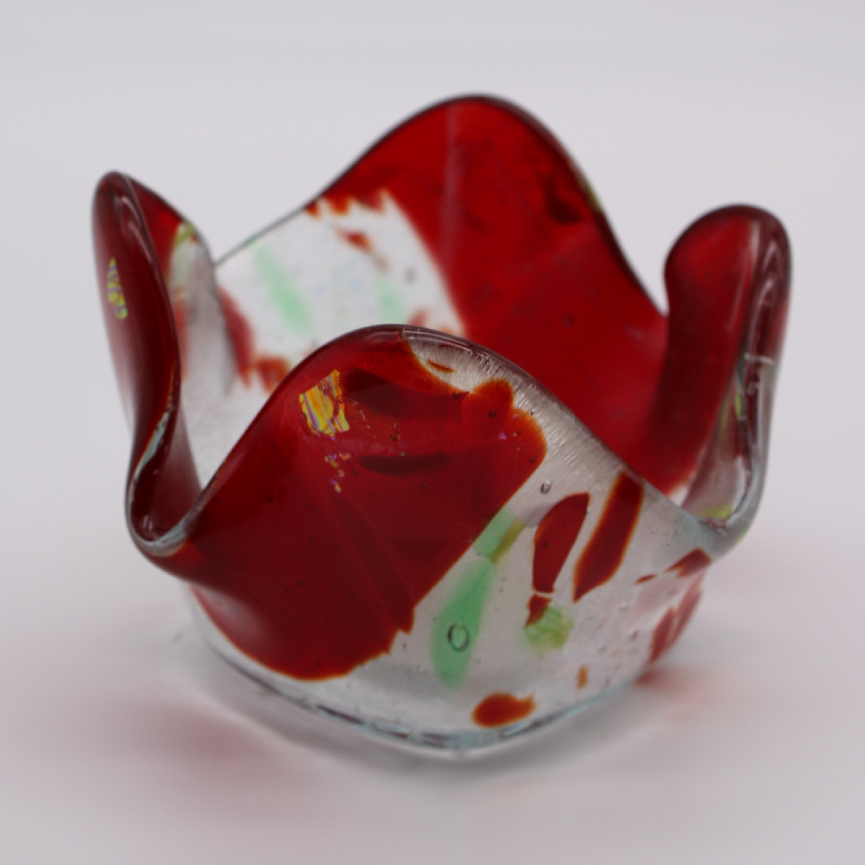 Red, Green and clear Candle Votive