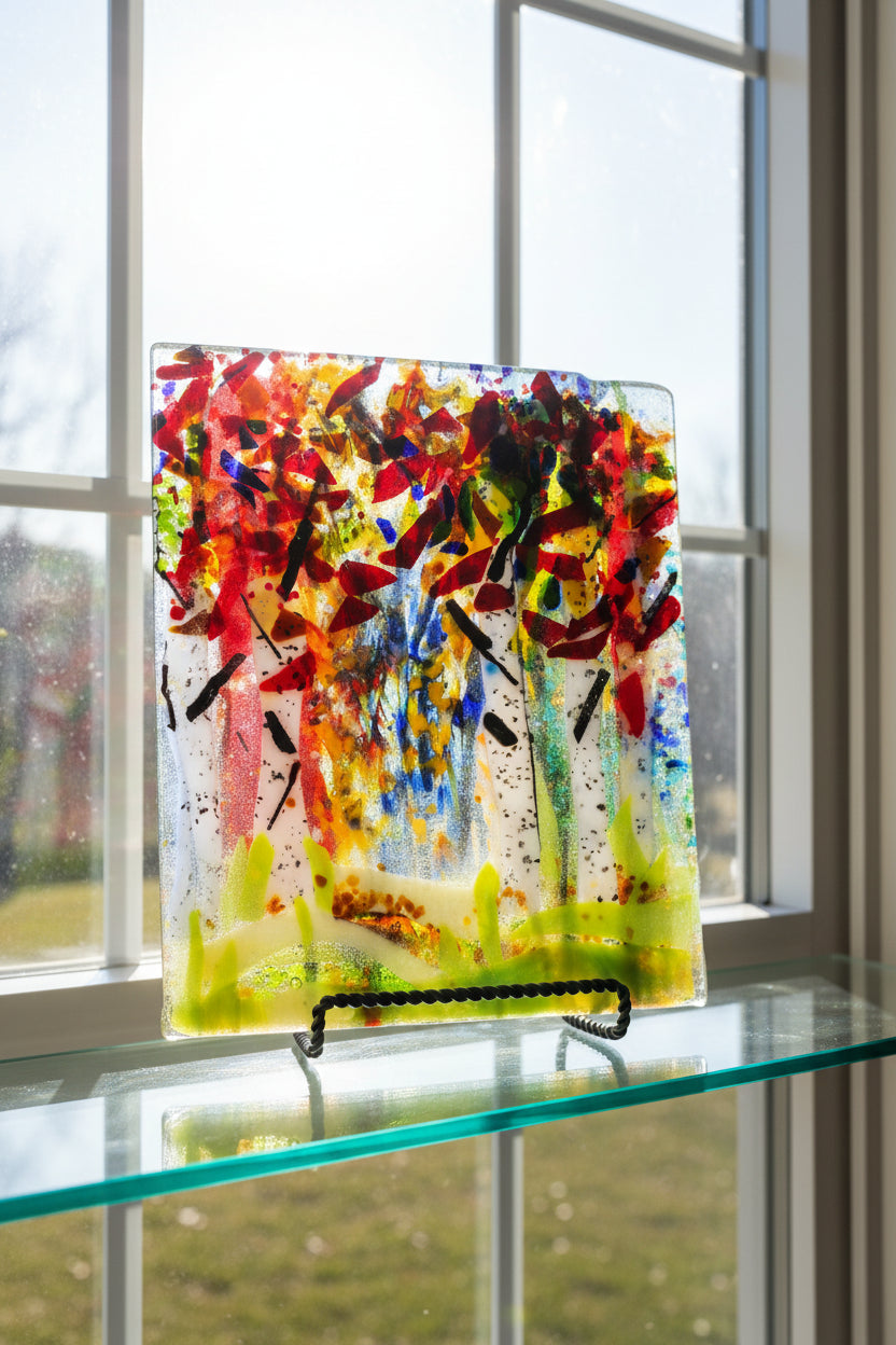 Fall Tree Scene PLate