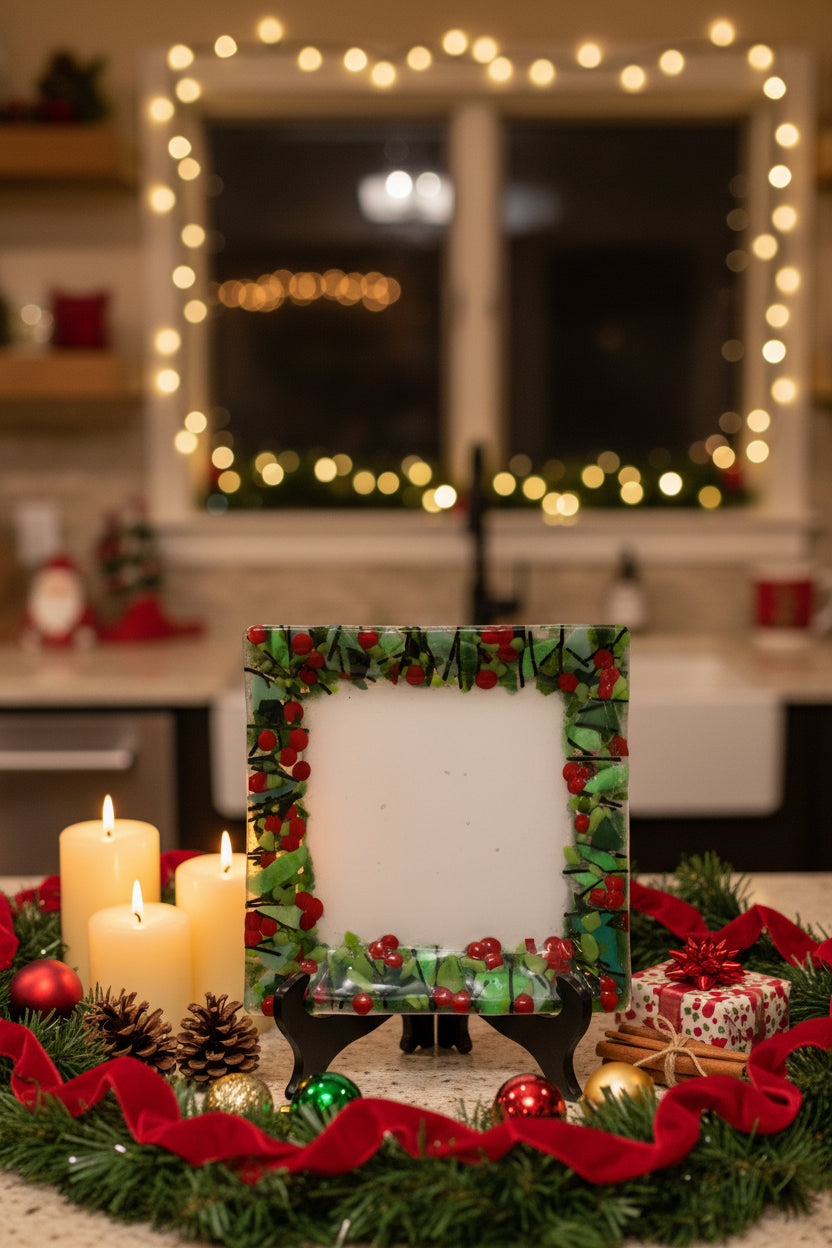 Holly and Berry Christmas Plate