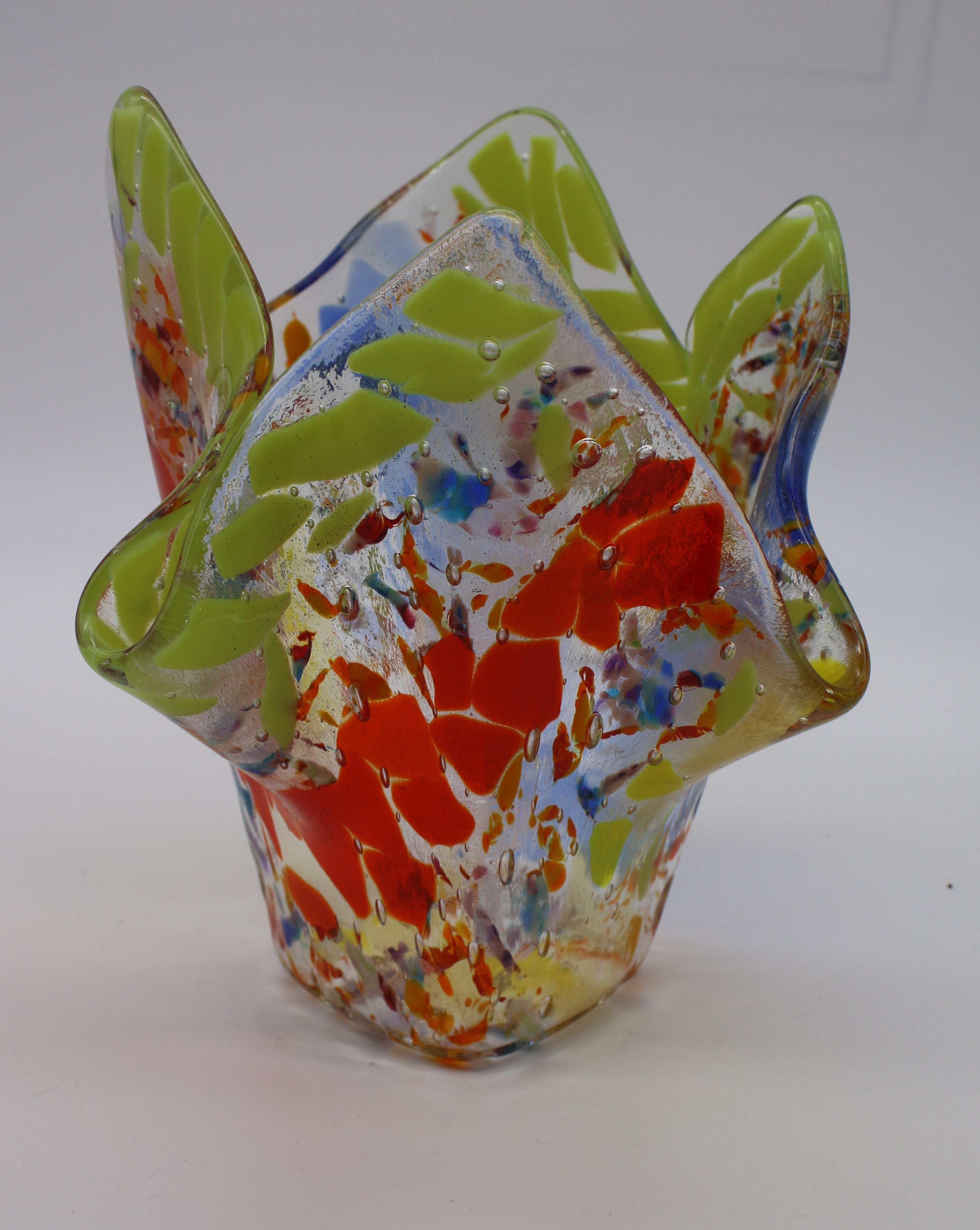 Multi Colored Flower Vase
