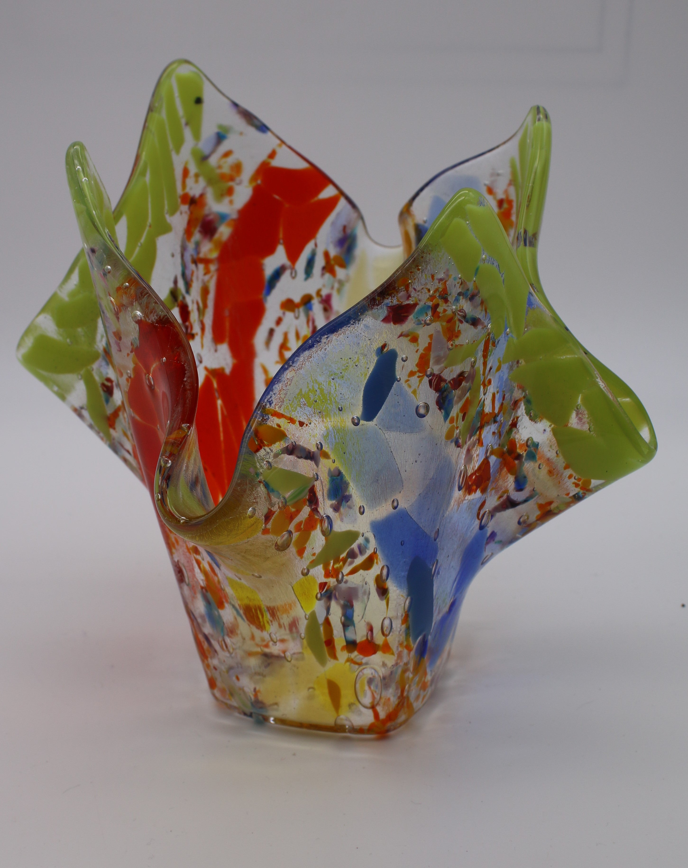 Multi Colored Flower Vase