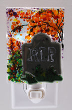 Load image into Gallery viewer, Halloween RIP Grave under Dichroic Moon

