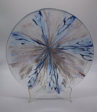 Load image into Gallery viewer, 13.5  Round Mauve, Blue and White Stretch Bowl
