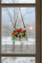 Load image into Gallery viewer, Merry Christmas Pine Cones with Red Bow Suncatcher

