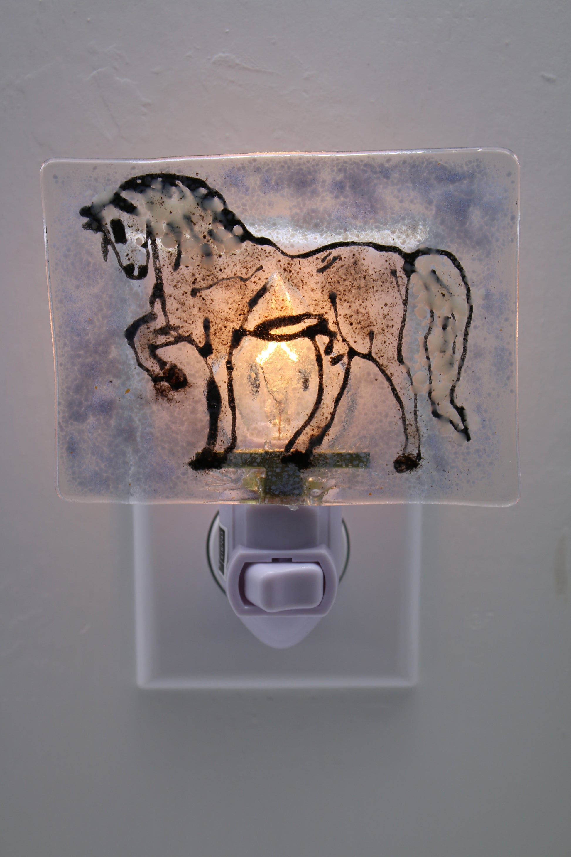 Black and White Horse Night Light