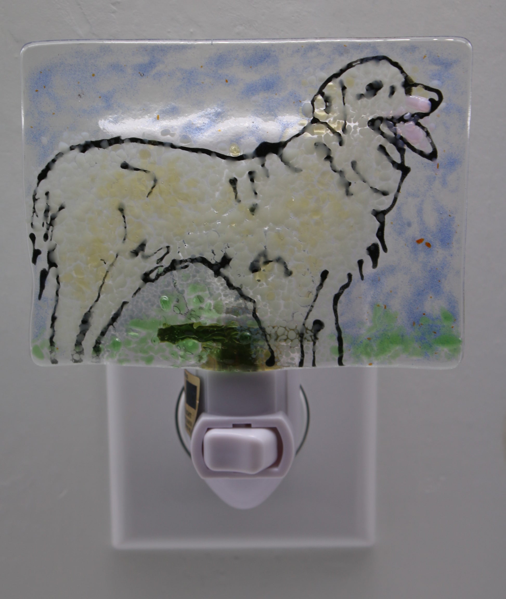 White Golden Retriever Night Light