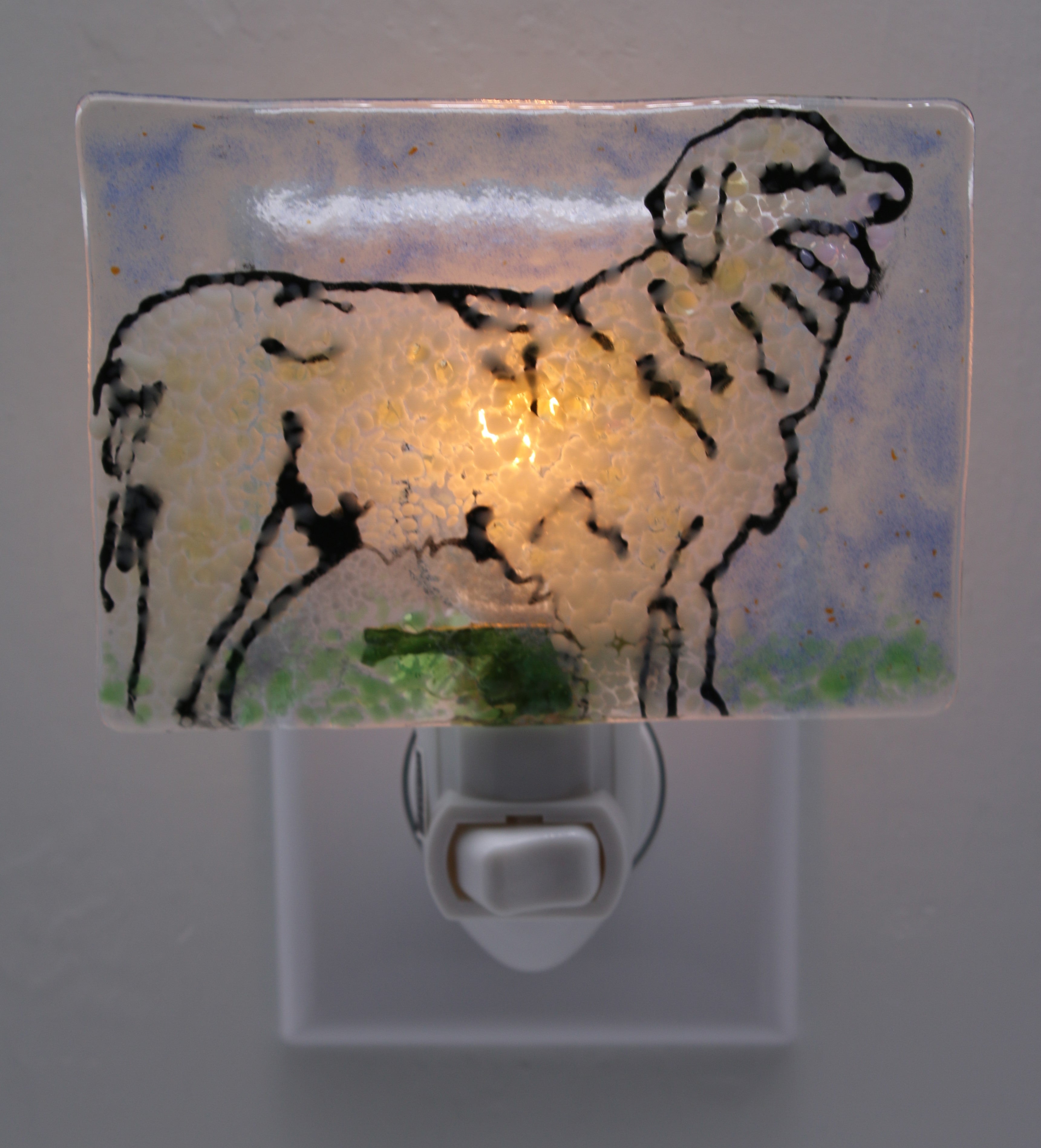 White Golden Retriever Night Light