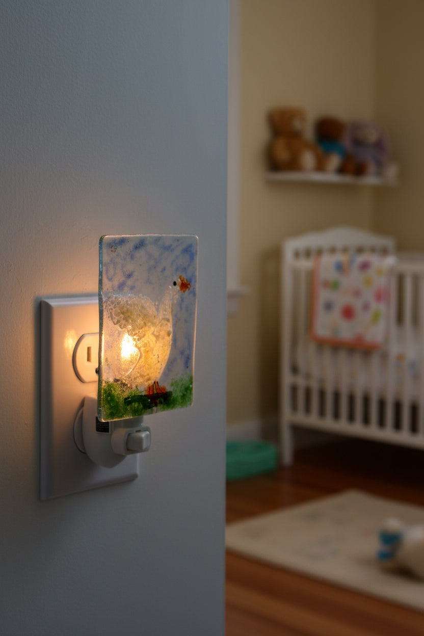 White and Yellow Duck Night Light
