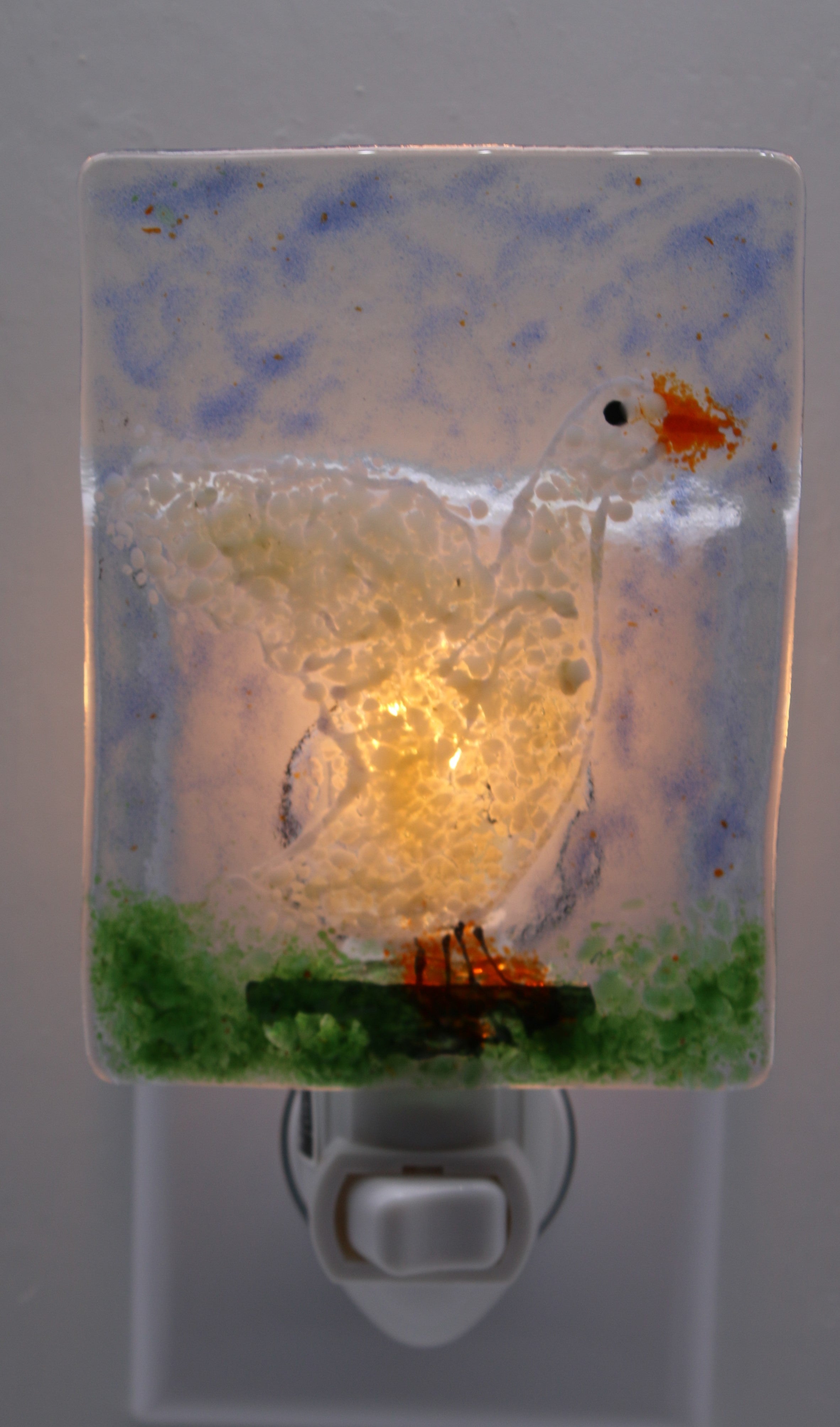 White and Yellow Duck Night Light