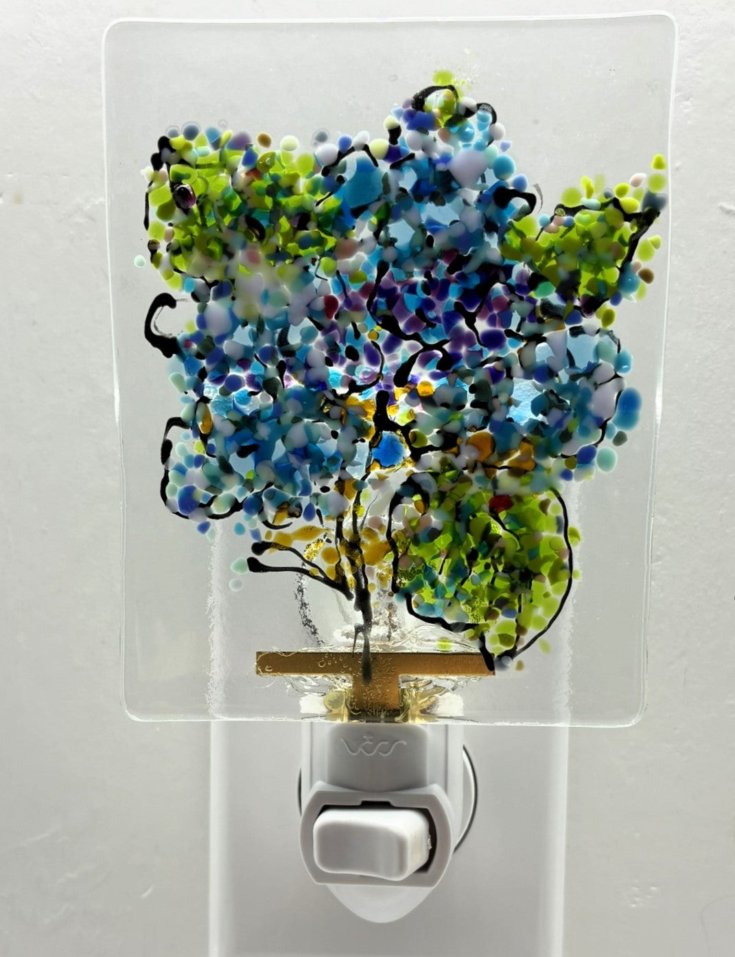 Blue and White Hydrangeas Night Light