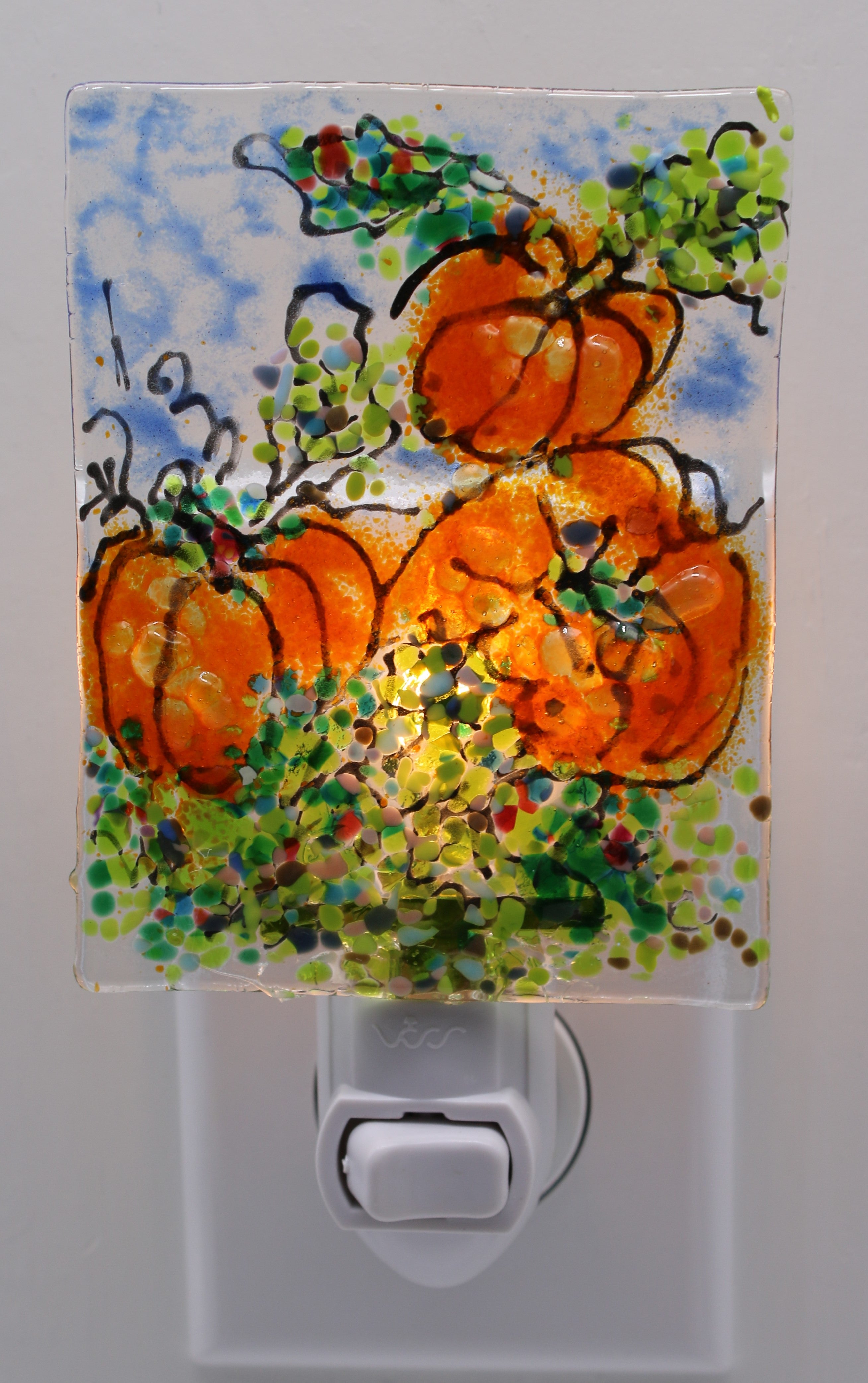 Orange Pumpkin Night Light