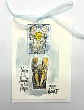 Load image into Gallery viewer, Sympathy watercolor Card with Prayer Angel
