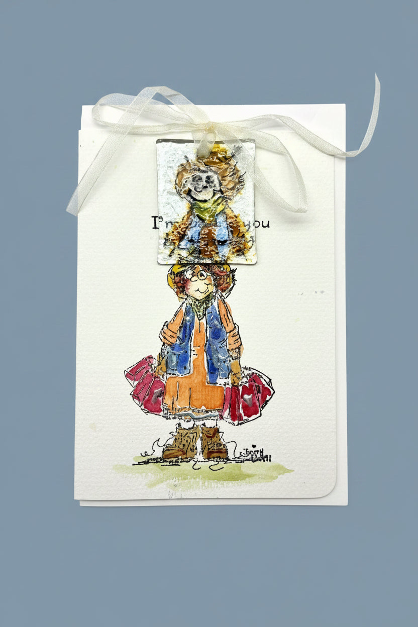 I'm Behind You all The Way Friendship Card