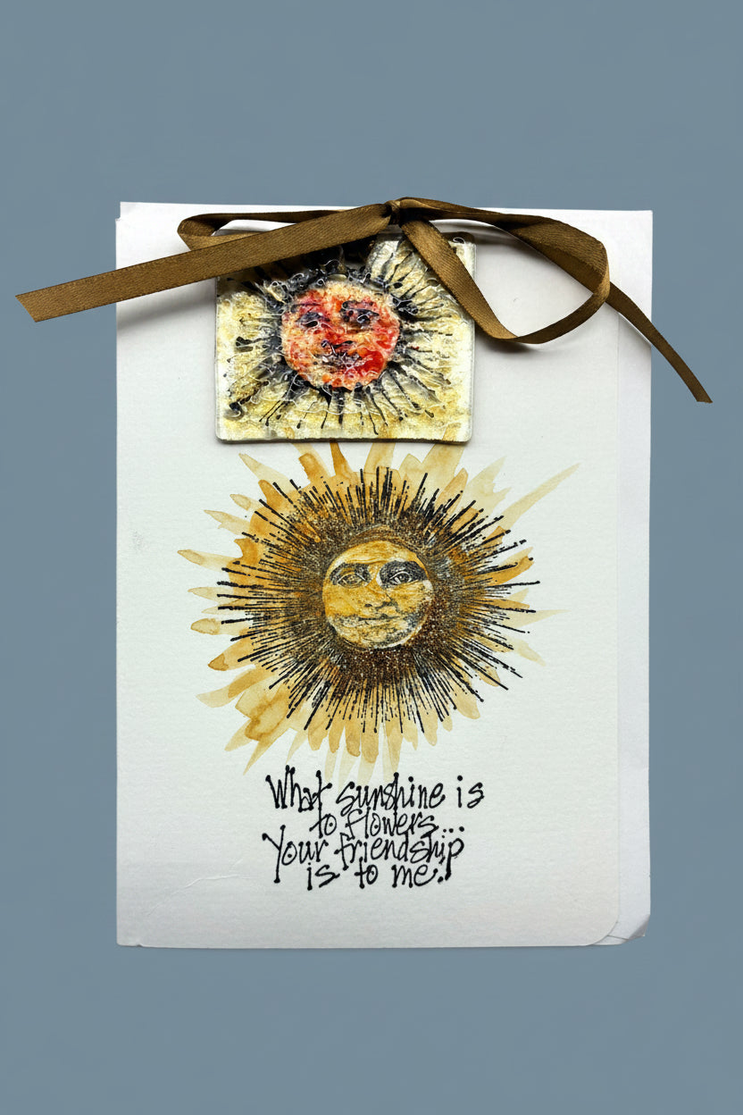 Sunshine Face Friendship Card