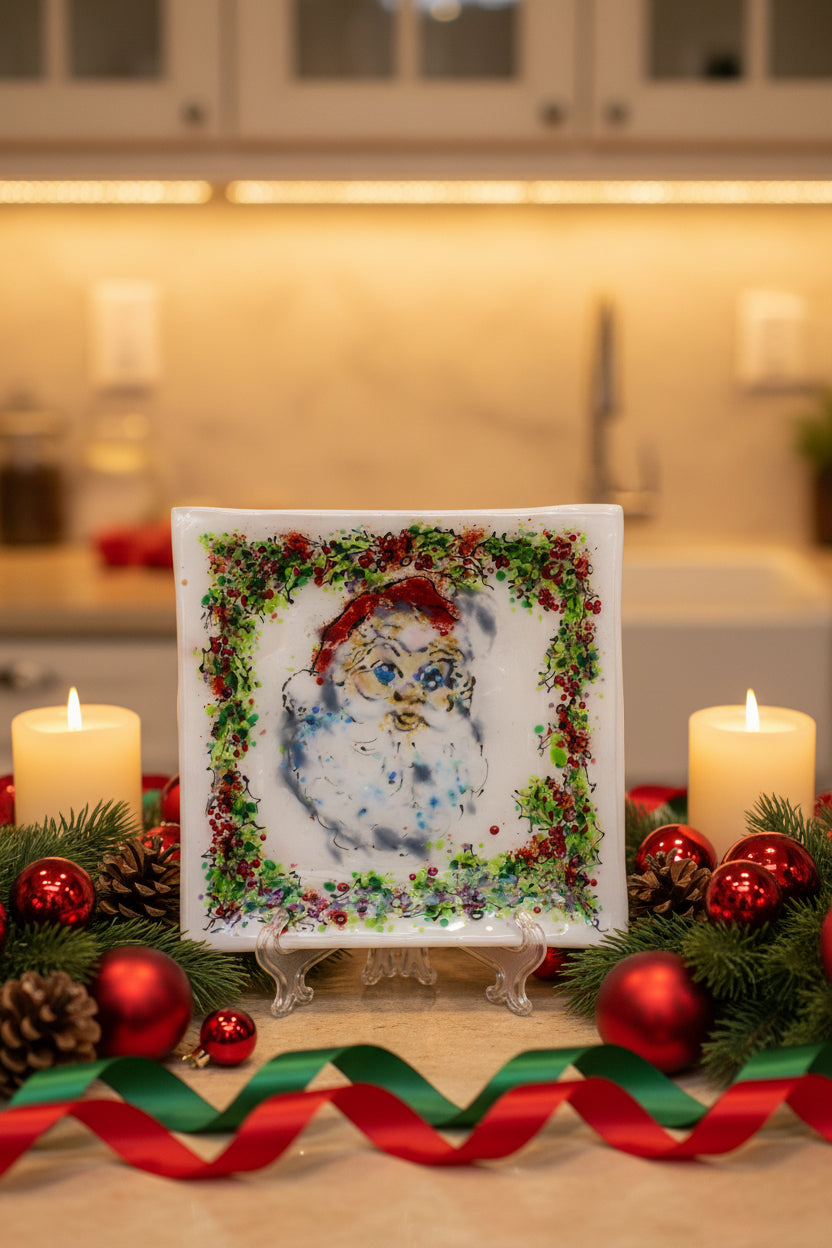 Santa Christmas Plate
