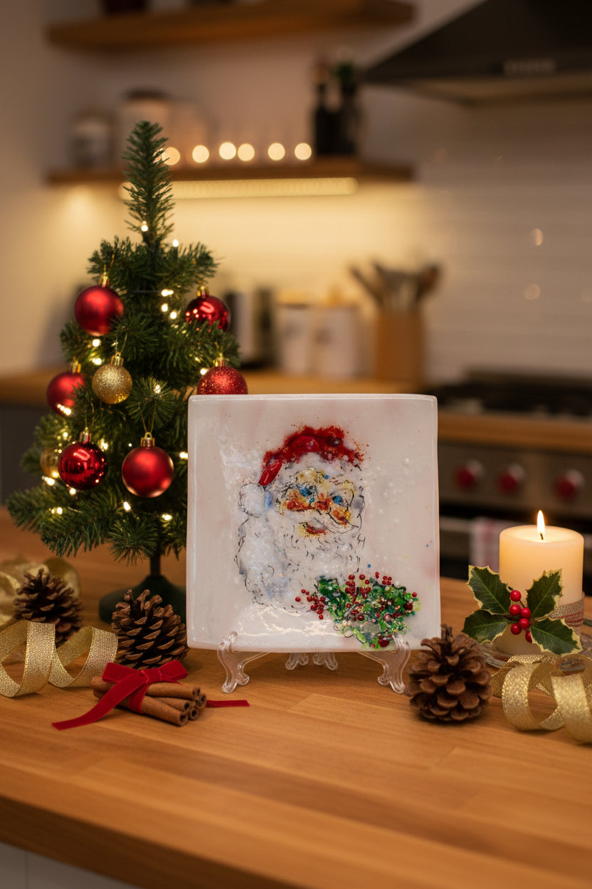 Santa Christmas Plate