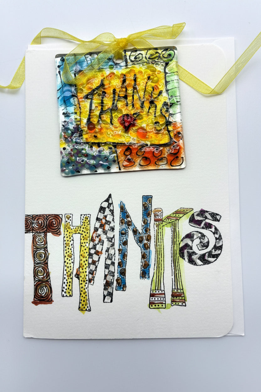 Thank You watercolor card