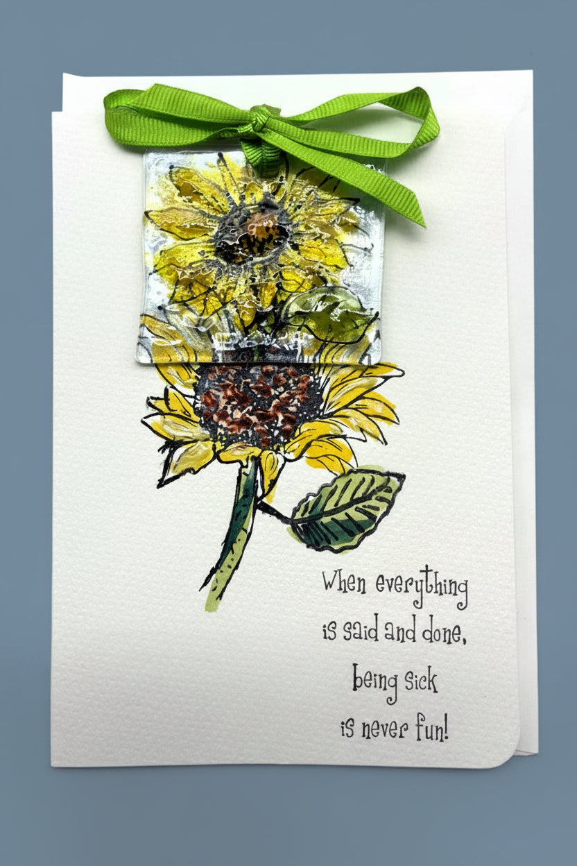 Sunflower Get Well card