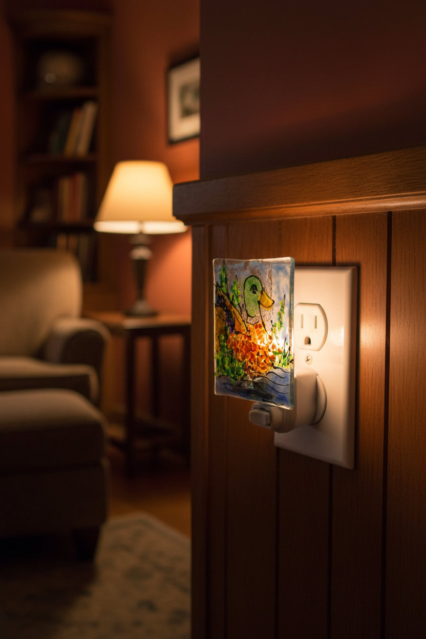 Mallard Duck on Lake Night Light