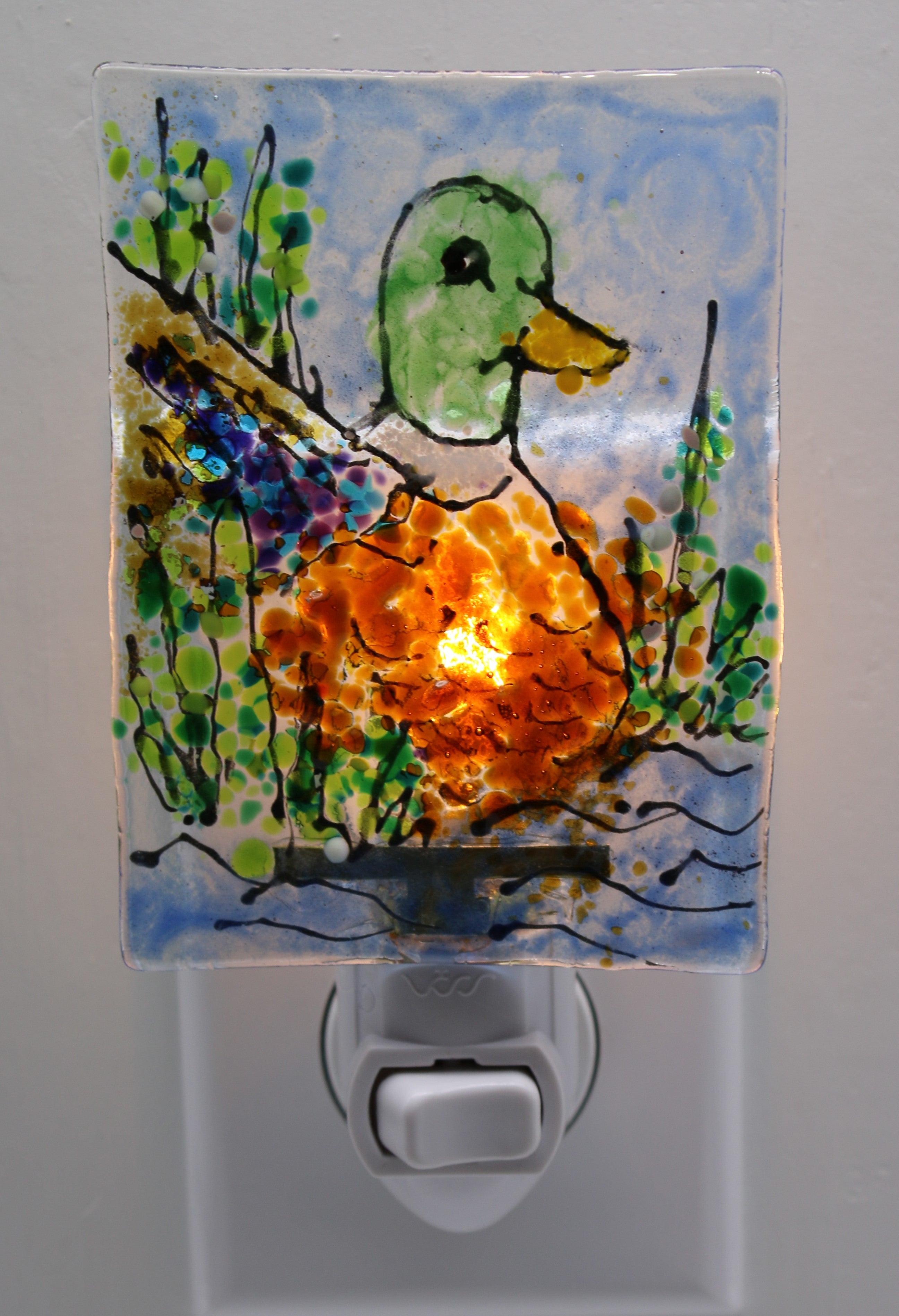 Mallard Duck on Lake Night Light