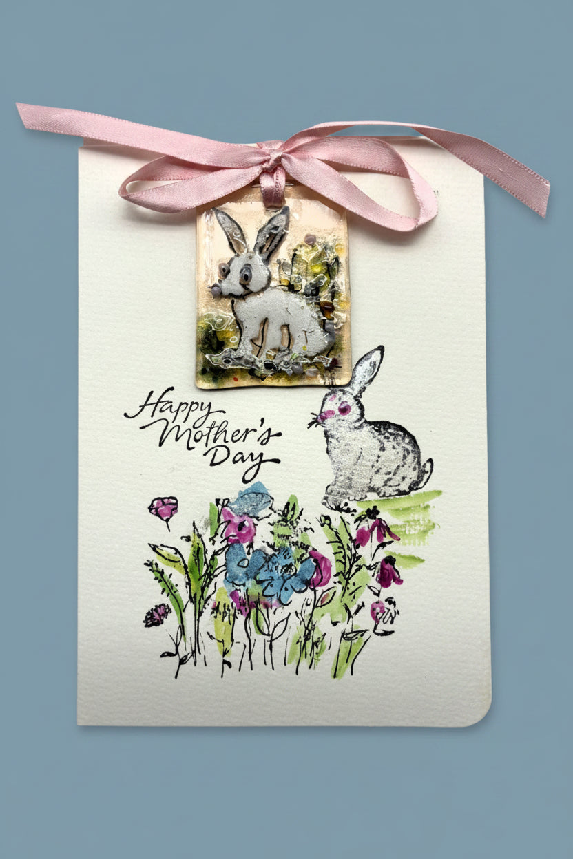Happy Mother's Day Card with Bunny