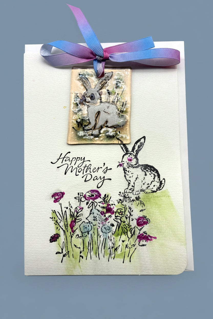 Happy Mother's Day Card with Bunny