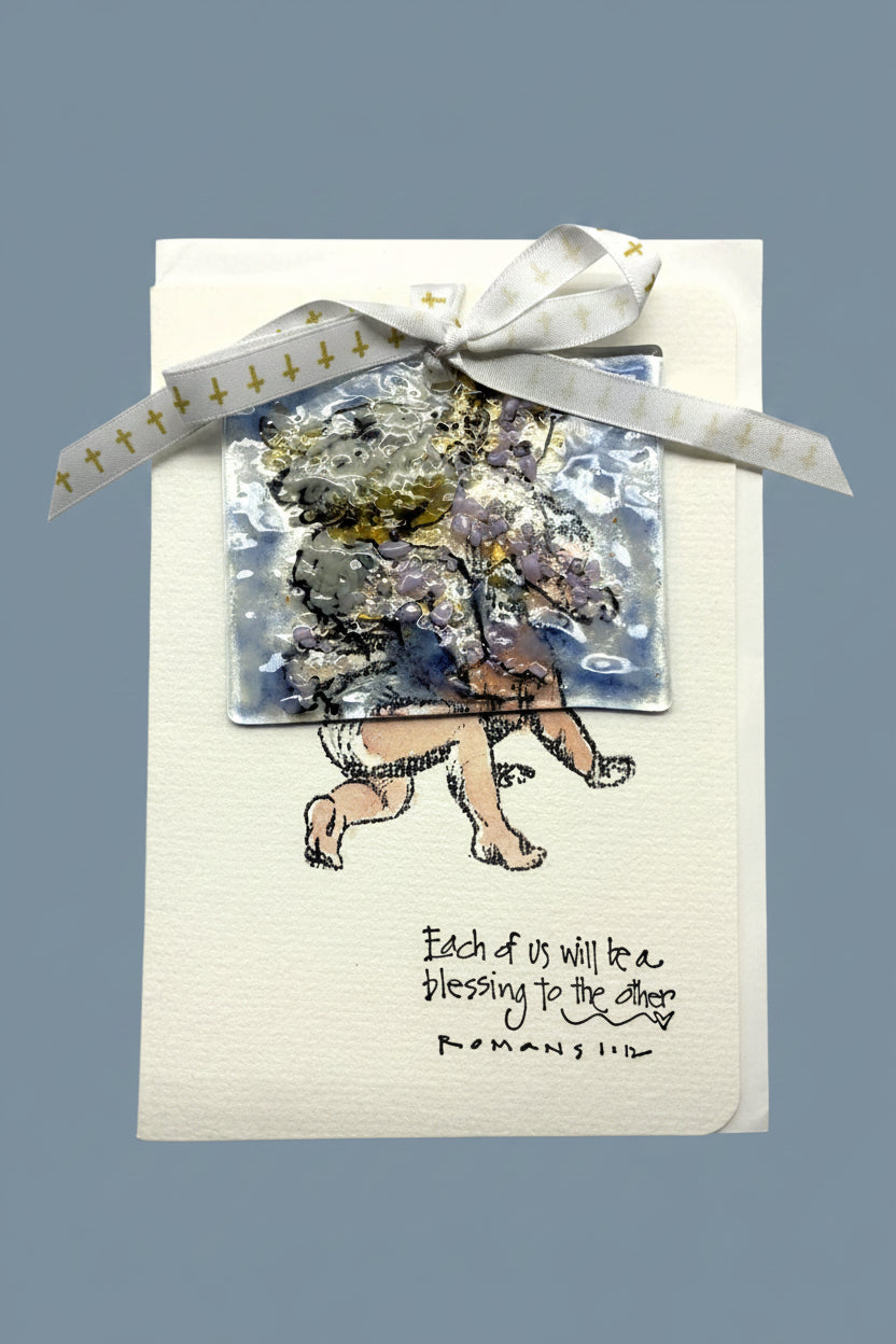 Baby Angel Blessing Card