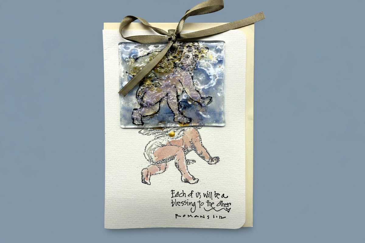 Baby Angel Blessing Card